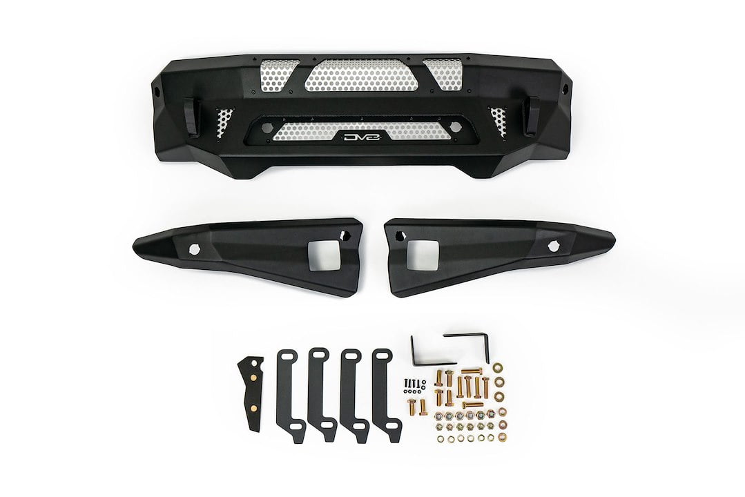DV8 Offroad FBFF1-09 Black Powder Coated Steel Bumper
