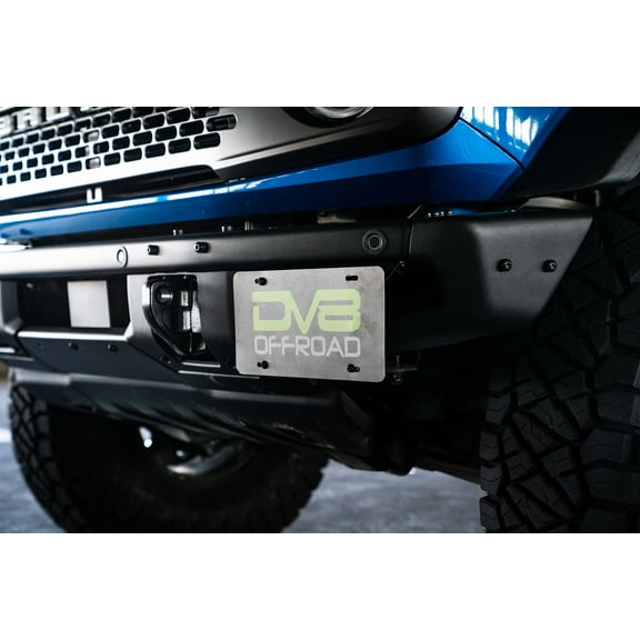 DV8 Offroad 21-22 Ford Bronco Factory Front Bumper License Relocation Bracket - Side