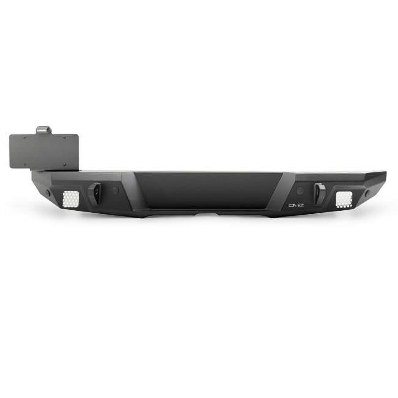 FS-7 Series Rear Bumper for the 2018-2024 Jeep Wrangler JL | Sleek Mid-Width Design | Compatible with Factory Hitch | Fits up to 37 Spare Tire Above Bumper Using Factory Carrier