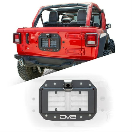 DV8 TSJL02 Spare Tire Delete Kit with Camera Mount for 2018-Present Jeep Wrangler