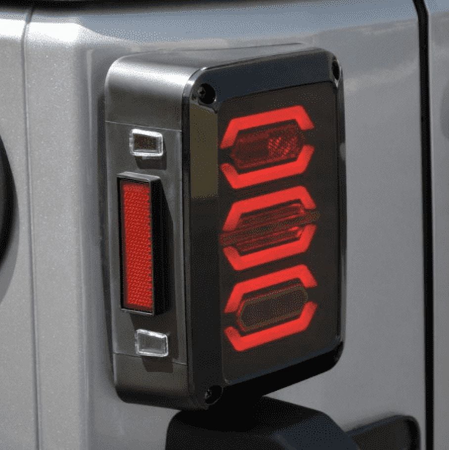 DV8 TLJK-02 Octagon LED Tail Light for 07-18 Wrangler (JK) 2-Door/4-Door 2WD/4WD