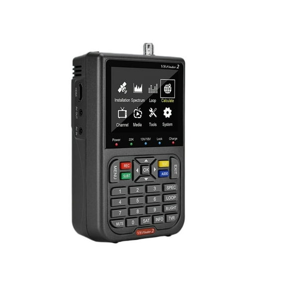 DVB-S2X/S2/S Satellite Signal Finder V8 Finder2 Meter 1080P HD 3.5" Screen Display H.264 Digital TV Receiver ,Easy to Carry