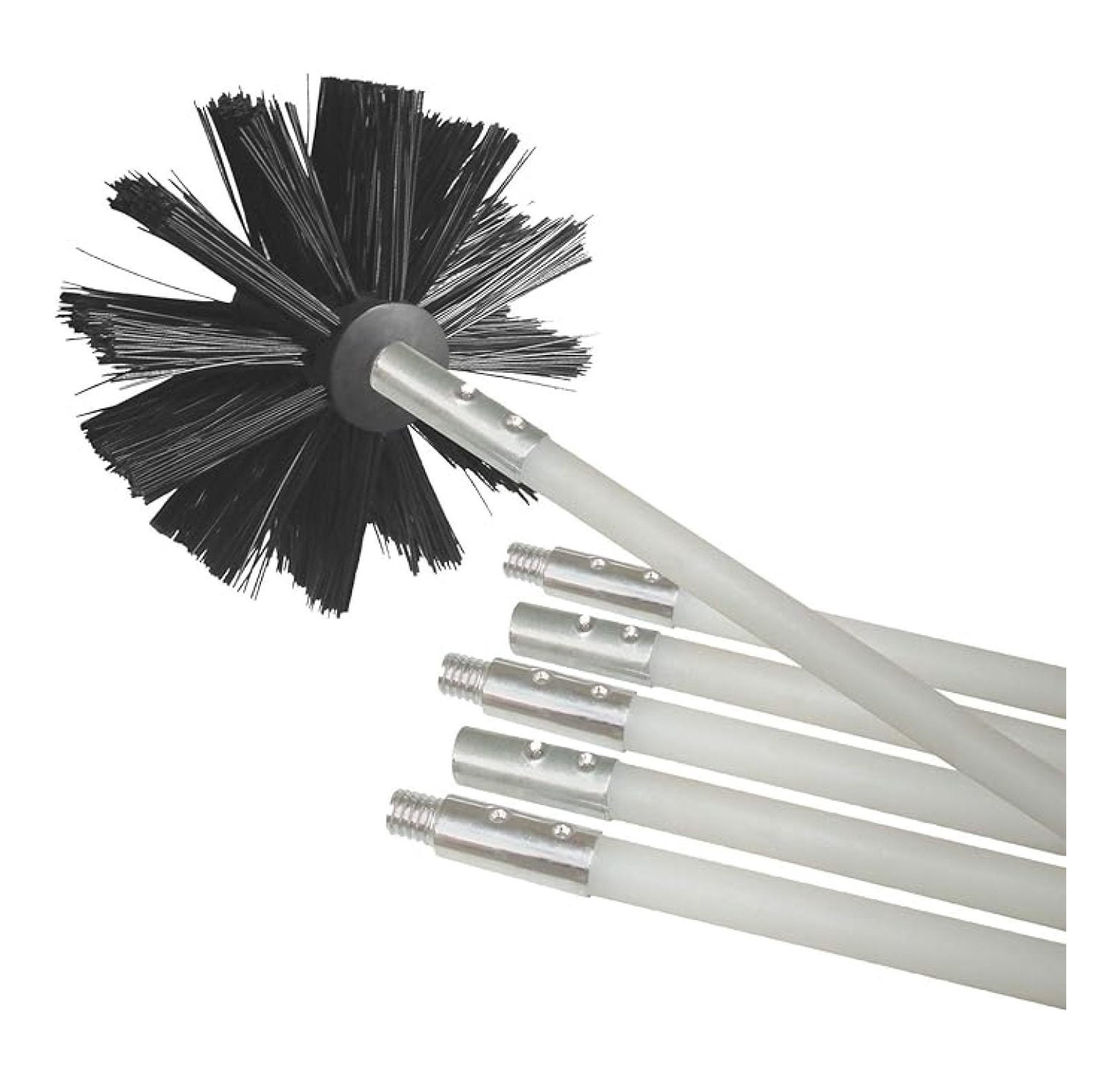 DVBRUSH12K/6 Dryer Duct Cleaning Kit, Lint Remover, Extends up to 12 Feet, Synthetic Brush Head, Use with or without a Power Drill