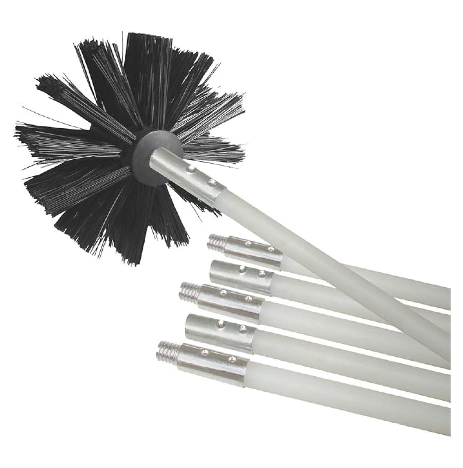 DVBRUSH12K/6 Dryer Duct Cleaning Kit, Lint Remover, Extends up to 12 Feet, Synthetic Brush Head, Use with or without a Power Drill