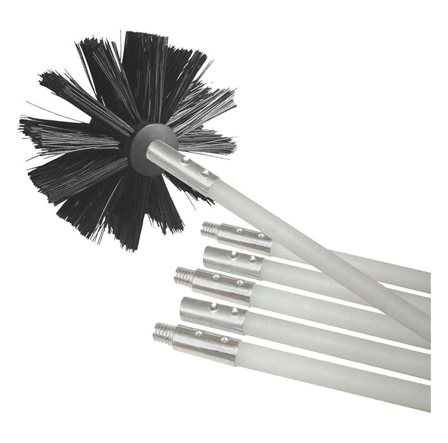 DVBRUSH12K/6 Dryer Duct Cleaning Kit, Lint Remover, Extends up to 12 Feet, Synthetic Brush Head, Use with or without a Power Drill