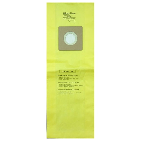 DVC Type-B Vacuum Cleaner Microlined Paper Bags 3Pk 9 Bags # 471666