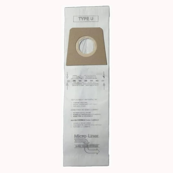 DVC Ultra MVP, Swivel Glide Upright Vacuum Cleaner Type-U Paper Bags (2Pack 6Bags) // 447943