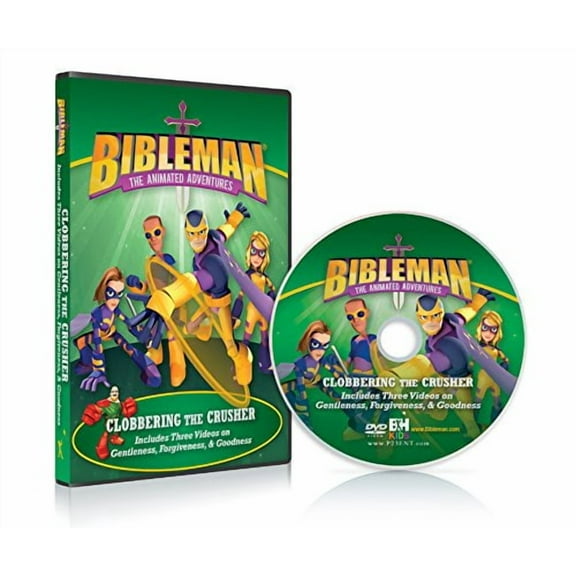 DVD-Bibleman Animated Adventures: Clobbering The Crusher (3-In-1)