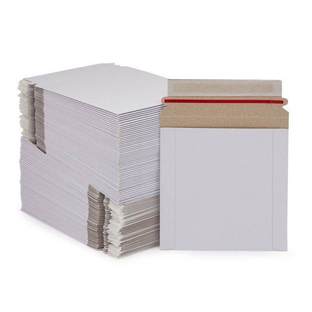 DVD Cardboard Mailers, CD Envelopes with String Closure (6 x 6.4 In