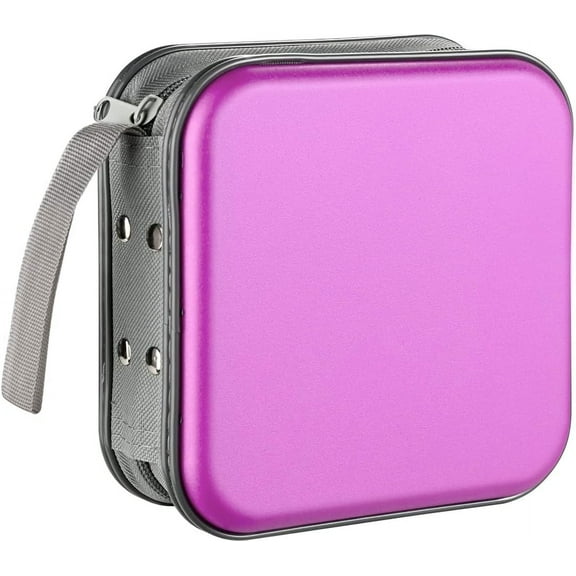 DVD Case, 48 Capacity CD Case Portable CD Case Holder Storage Hard Plastic DVD CD Wallet Holder Organizer for Car