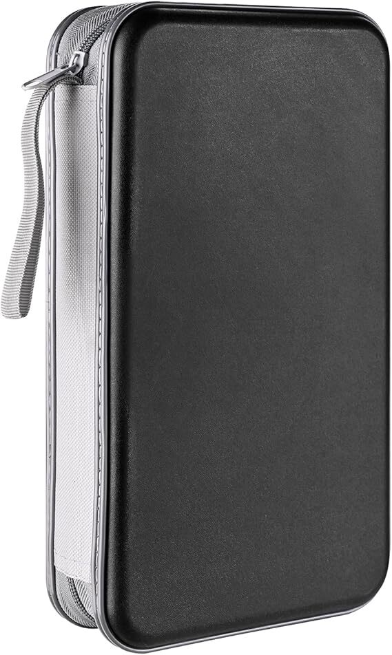 Cd Wallet Storage DVD Case, 80 Capacity CD Case Portable CD Case Holder Storage Hard ...