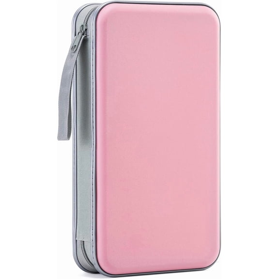 DVD Case, 96 Capacity CD Case Portable CD Holder Storage Hard Plastic DVD Wallet Holder Organizer for Car