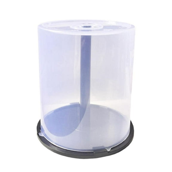 DVD Disc Storage Bin, Large Capacity Plastic Tube for Digital Media Collection & Protection