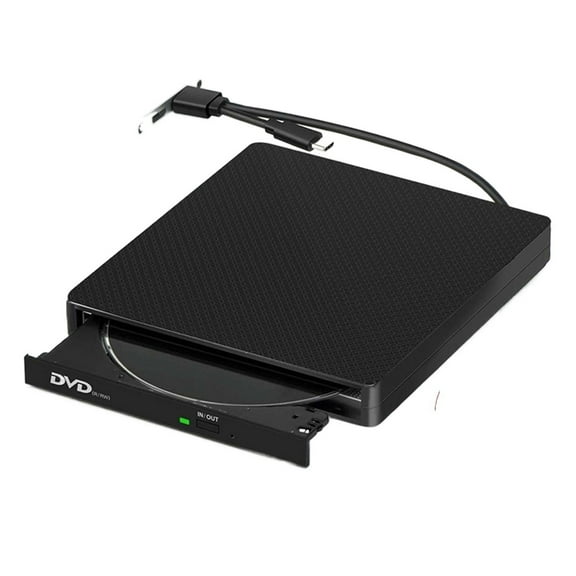 DVD Drive, CD Burner Driver Drive-free High-speed Read-write Recorder, External DVD-RW Player Writer Reader USB 3.0 &Type C ,Enhanced Movie Experience