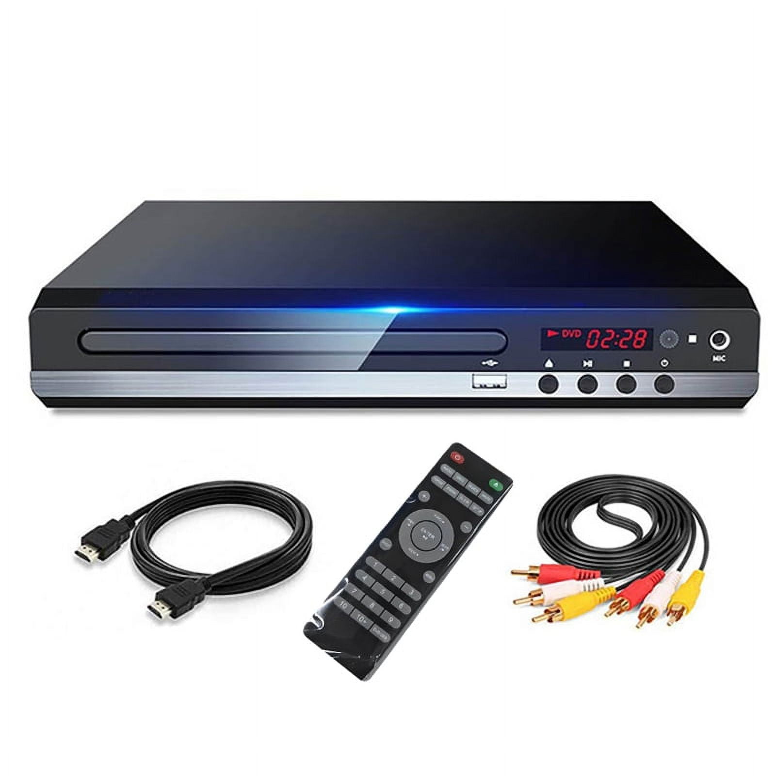 DVD Player 1080P HD Home DVD Player Box for TV All Region Free DVD CD
