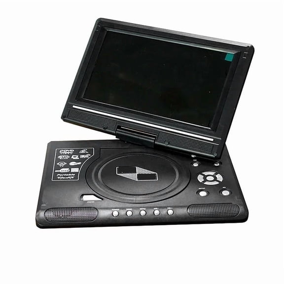 DVD Player 9.8inch 16:9 Widescreen 270 Rotatable LCD Screen Home Car TV VCD Compact Disc ,Easy to Operate