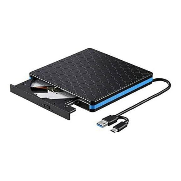 DVD Player External Optical Drive Type-C USB 3.0 2-In-1 CD/DVD Writer Card Reader RW Drive External Optical Drive Player