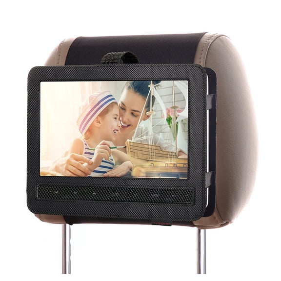 DVD Player Headrest Mount Holder for 10-10.5 Inch Portable Players Black 1 Pack