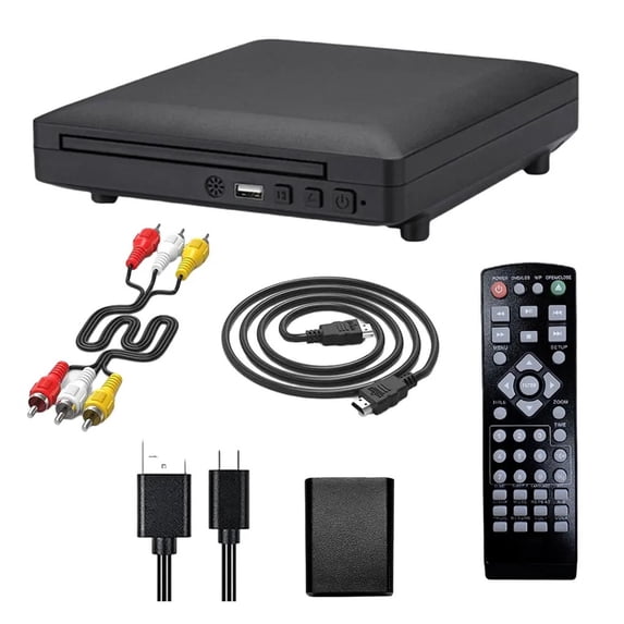 DVD Player High Definition 1080P Full HD Disc Players Home DVD Player Box - Portable & Quiet