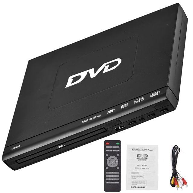 DVD Player Home DVD Players for Home with AV Output with Remote Control, USB Multimedia Player