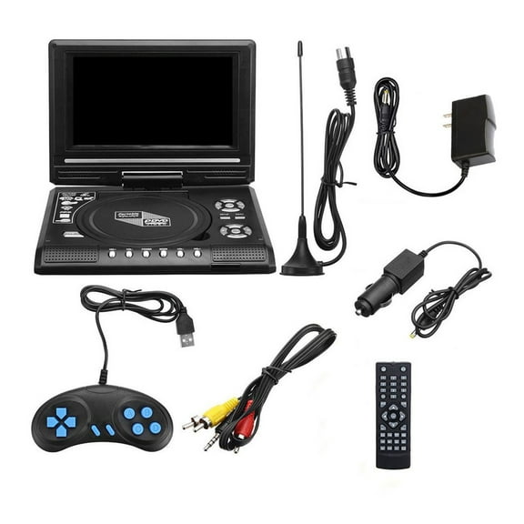 DVD Player Multifunction 7.8 Inch 16:9 Widescreen 270 Rotatable LCD Screen Home Car TV DVD Player Portable VCD MP3 Viewer ,Exquisite Appearance