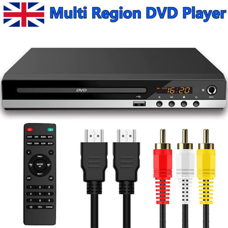 DVD Player Region Free with Remote Control USB Multi Region & HDMI/AV