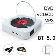 DVD Player VCD Player CD Music Player Bluetooth 5.0 Built-in Speaker ,Easy to Operate