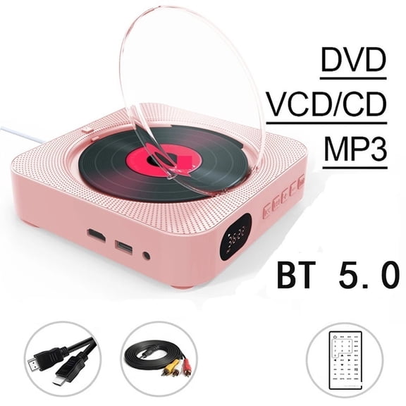DVD Player VCD Player CD Music Player Bluetooth 5.0 Built-in Speaker ,Easy to Operate