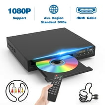 DVD Player with HDMI 1080P HD DVD Player for TV with Remote Portable CD Player for Home