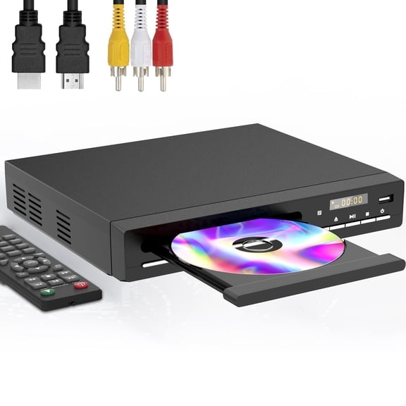 DVD Players HDMI DVD CD Player for Smart TV Compact DVD Player for Home Small CD Player with Remote