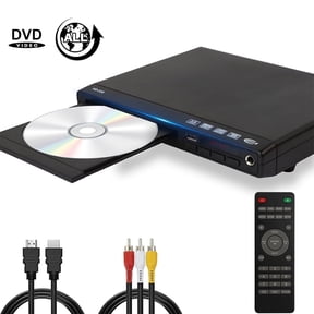 DVD Players for Smart TV, DVD Players That Play All Regions, Simple DVD Player for Elderly, CD Player for Home Stereo System, with AV Output USB Input Remote Control, Cables Included