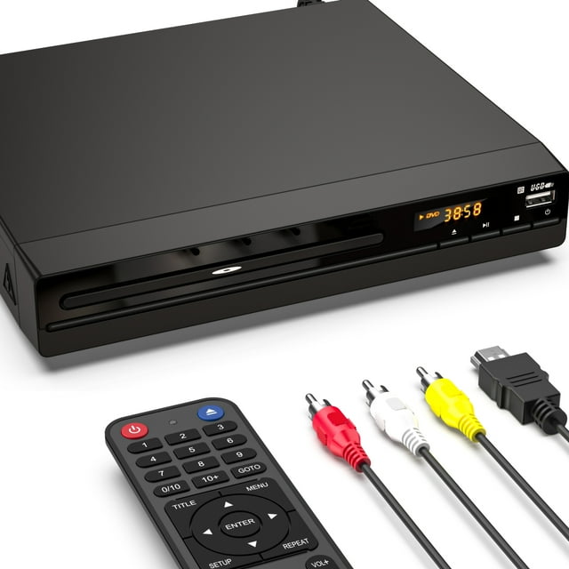 DVD Players for TV, Region Free DVD Player with HDMI, HDMI and RCA