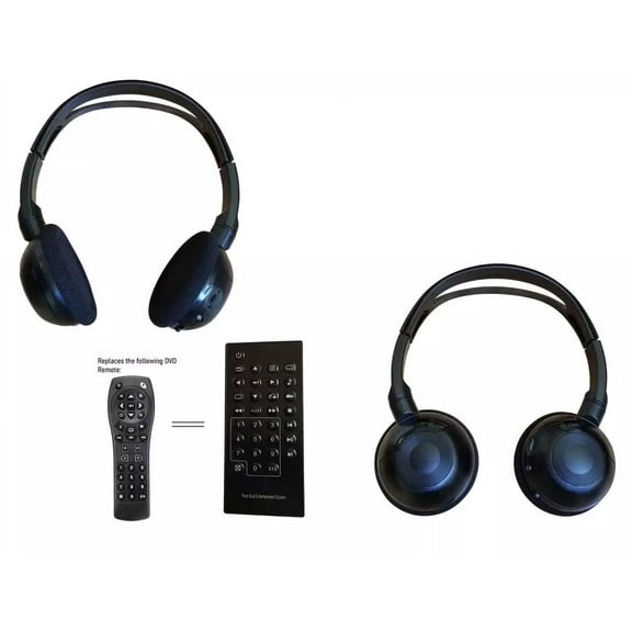 DVD Remote & Headphones for Cadillac Escalade 07 08 09 2010 2011 2012 2013 2014