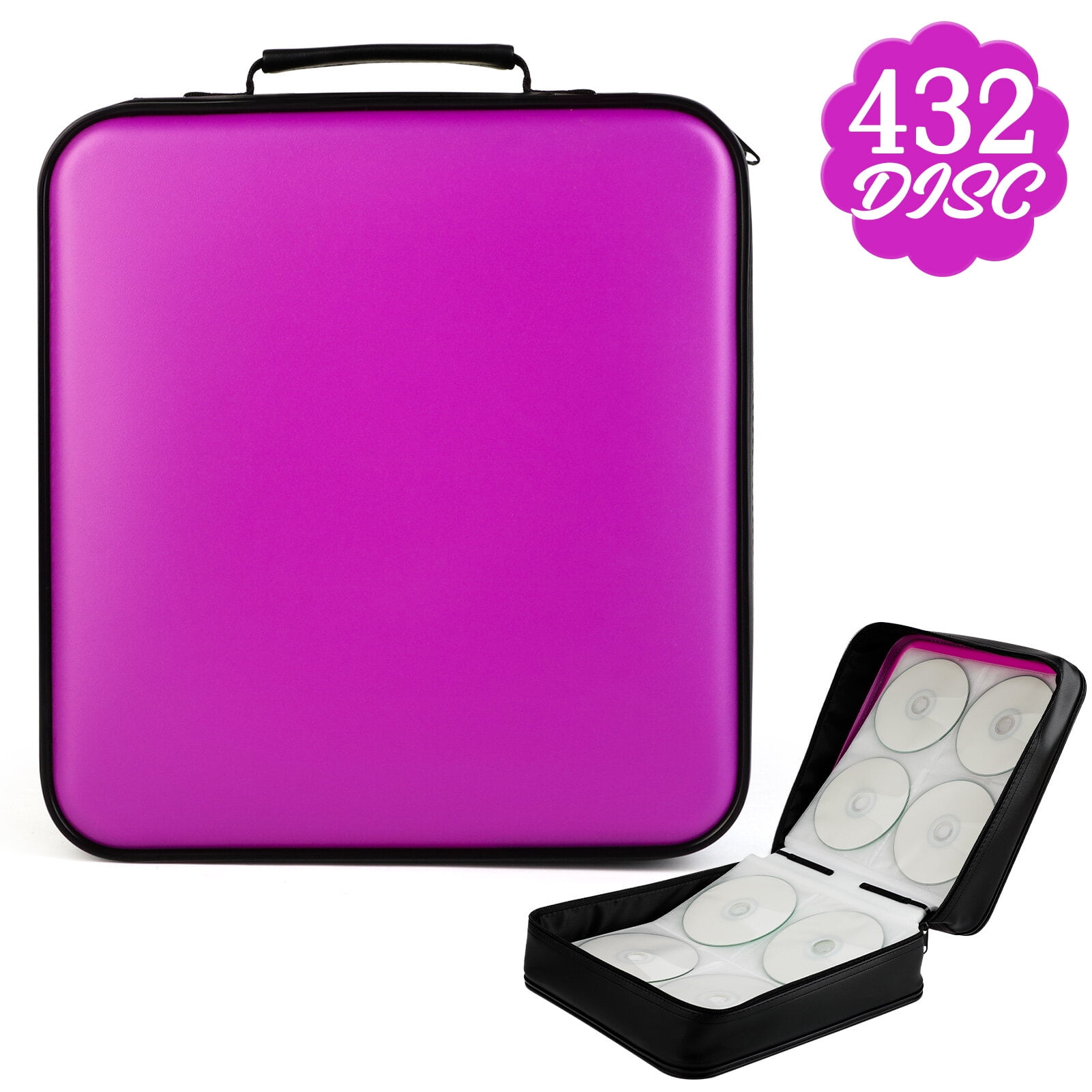 DVD Storage Case Portable 432Capacity Heavy Duty CD Wallet DVD