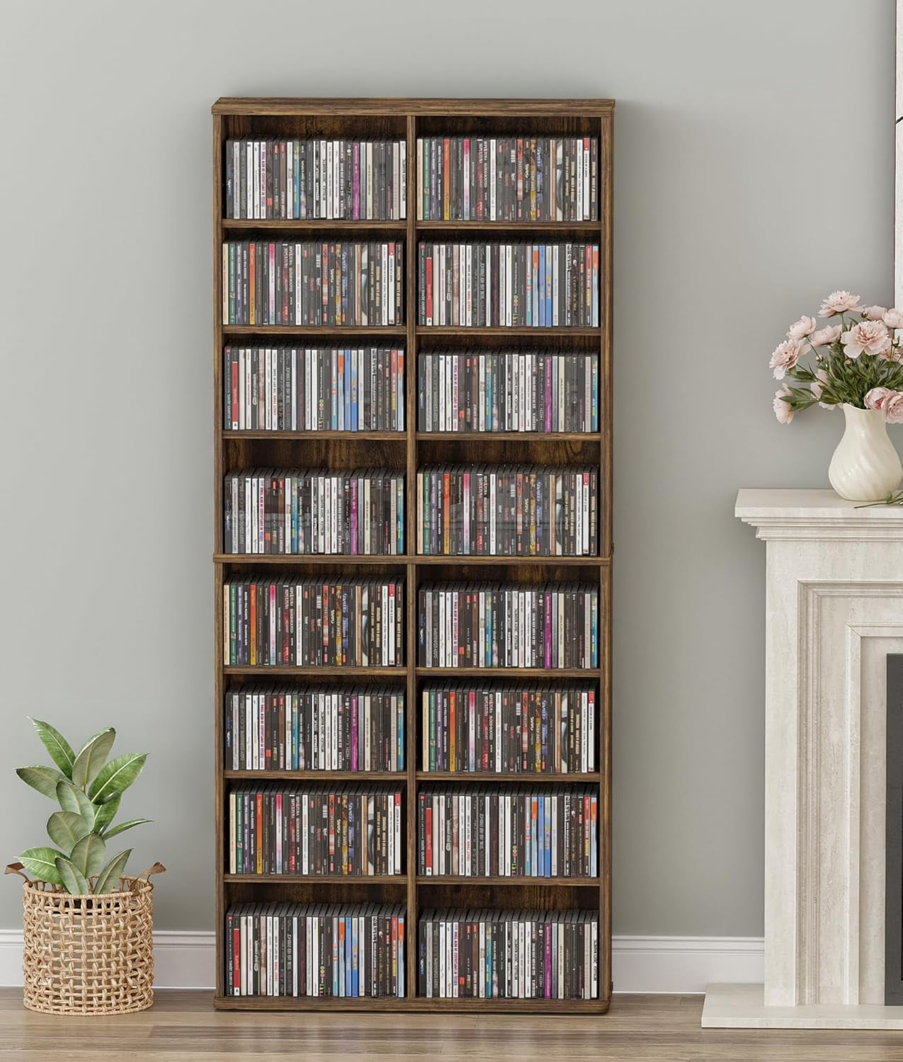 DVD Storage Tower, 16 Shelf Multimedia Storage Tower with Adjustable ...