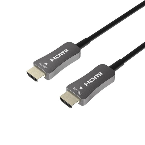 DVDO 50' 4K HDMI 2.0 Active Optical Fiber Cable, Black