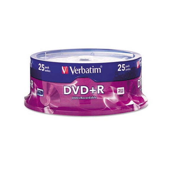 DVDR Discs 4.7GB, 16x, Spindle, Silver, 25/Pack