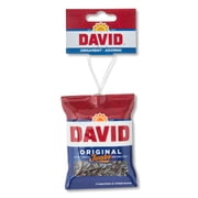 David's Sunflower Seed Decoupage Ornament, 4 inches Tall, Faux Food, Plastic, Red and Blue, by Ruz