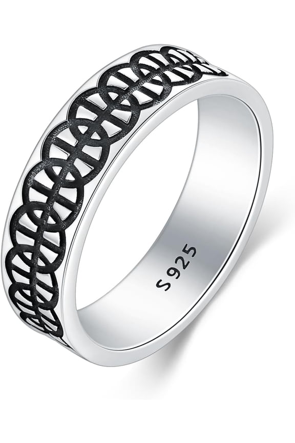 Basketball Ring for Men 925 Sterling Silver Sports Band Ring Jewelry Gift