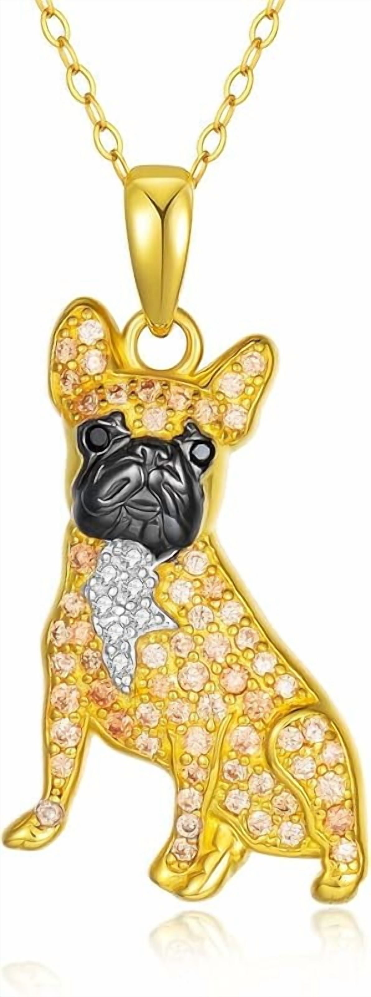 Collana Ciondolo Pit Bull 3D In Argento 925 - FashionJunkie4Life - Con Catena 45cm