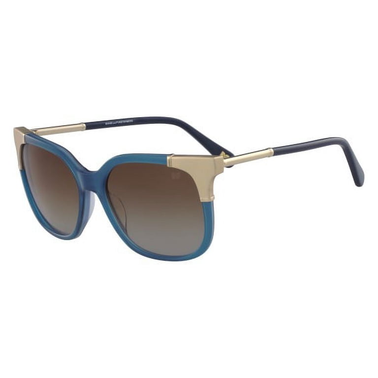 Diane Von Furstenburg DVF650S NEW Diane von Furstenberg DVF650S 400 Navy & Gold ROXANNE  main image 3