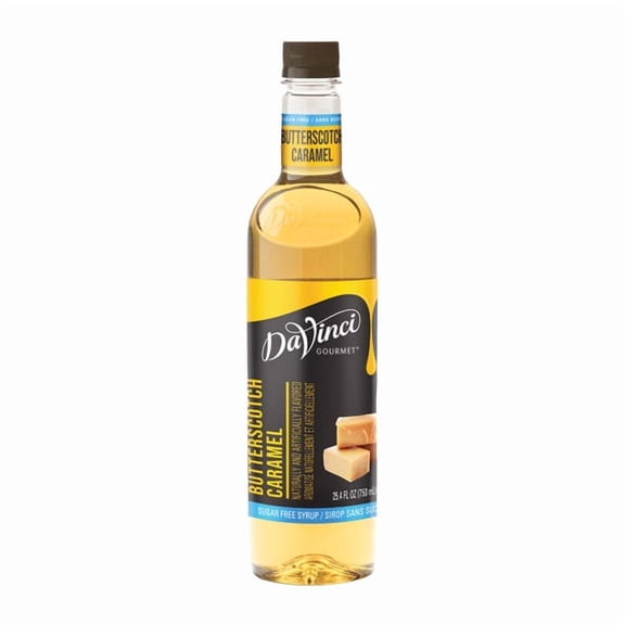 DVG Butterscotch Sugar Free Syrup PET cs 4/750 ml