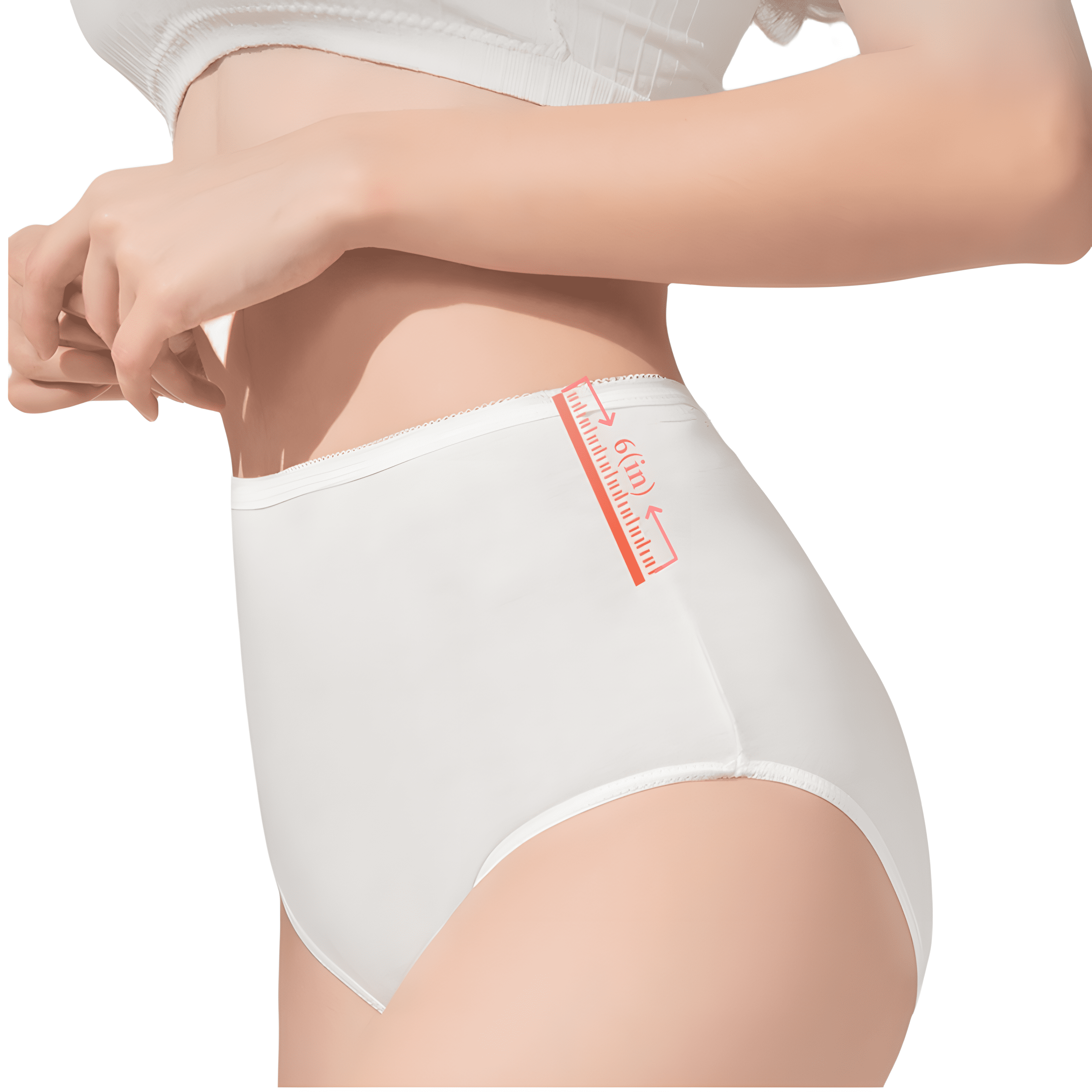 DVGEY 3～60 Pcs Women's Disposable 100% Cotton High Waist Underwear Ladies Briefs Panties for
