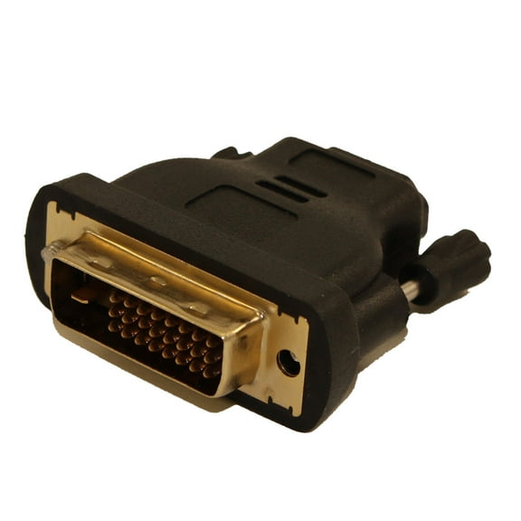 DVI-D Male (24+Blade) to HDMI Female Adapter, Gold Plated