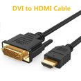 thumbnail image 1 of CableCreation 6.6 ft DVI to HDMI Cable, Black, 1 of 5