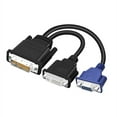 DVII to DVID VGA Video Cable Splitter 1 in 2 Out Computer Host Laptop