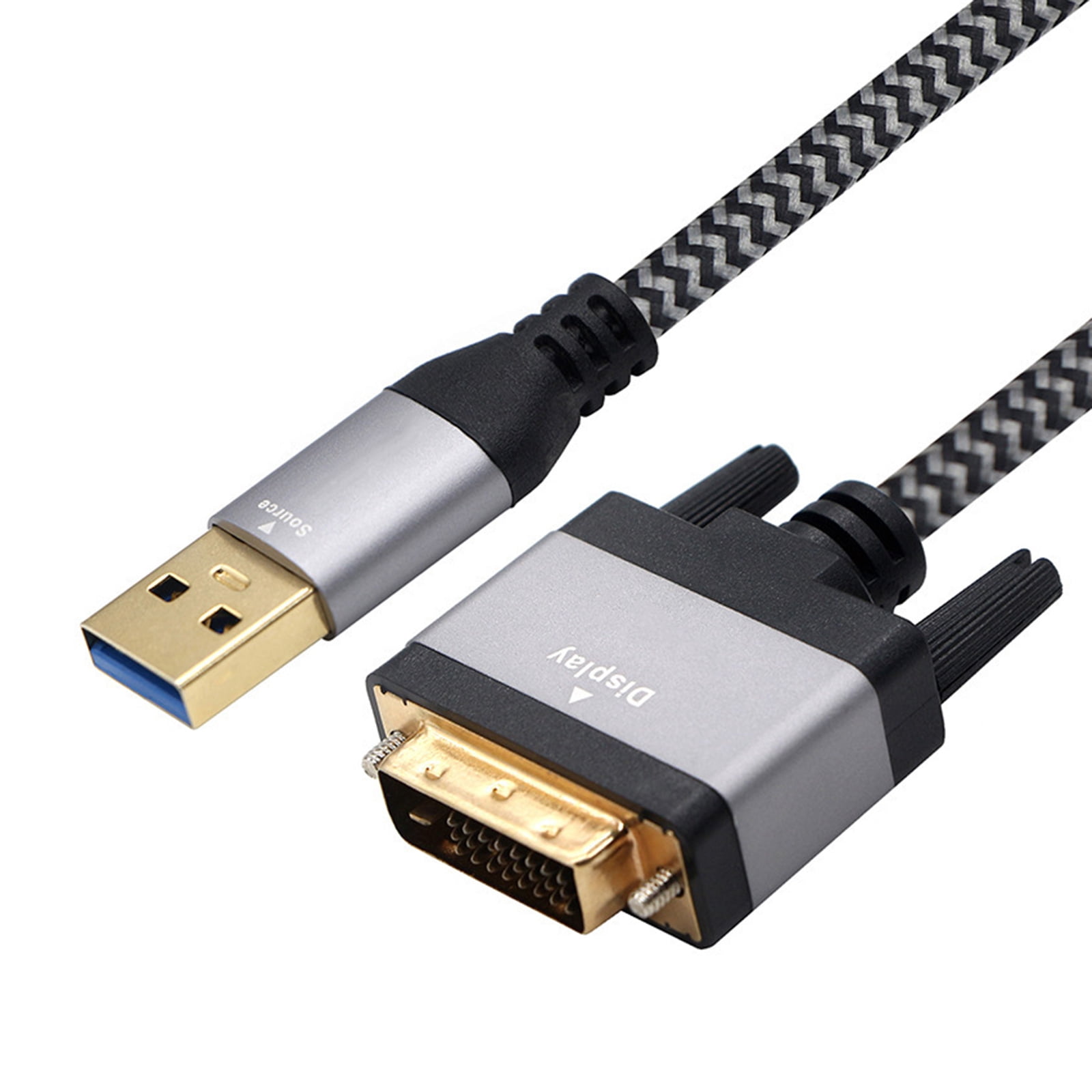 DVIs Male Video Cable USB3.0 Interfaces 1920x1200 Resolution For Office ...