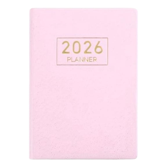 DVJOY 2026 Planner Notebook for Students  Daily Plan Organizer with Monthly/Weekly Layouts,Goal Tracking & Habit Log,Pink Cover,4.17 x 3.07 x 0.35