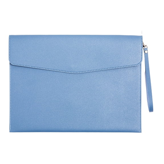 DVJOY PU Leather A4 Document Holder File Organizer Filing Envelope Portfolio Waterproof Case Tablet Sleeve with Magnetic Snap Closure for Home School Office Stationery