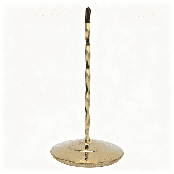 DVJOY Receipt Spike, Stainless Steel Ticket Stabber with 80mm Round Base, Receipt Holder Bill Fork for Restaurant, Sturdy Base, Receipt Holder (Golden Screw)
